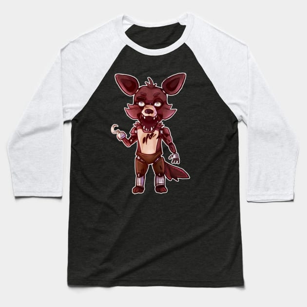 Foxy the Pirate Baseball T-Shirt by Kateastrophe